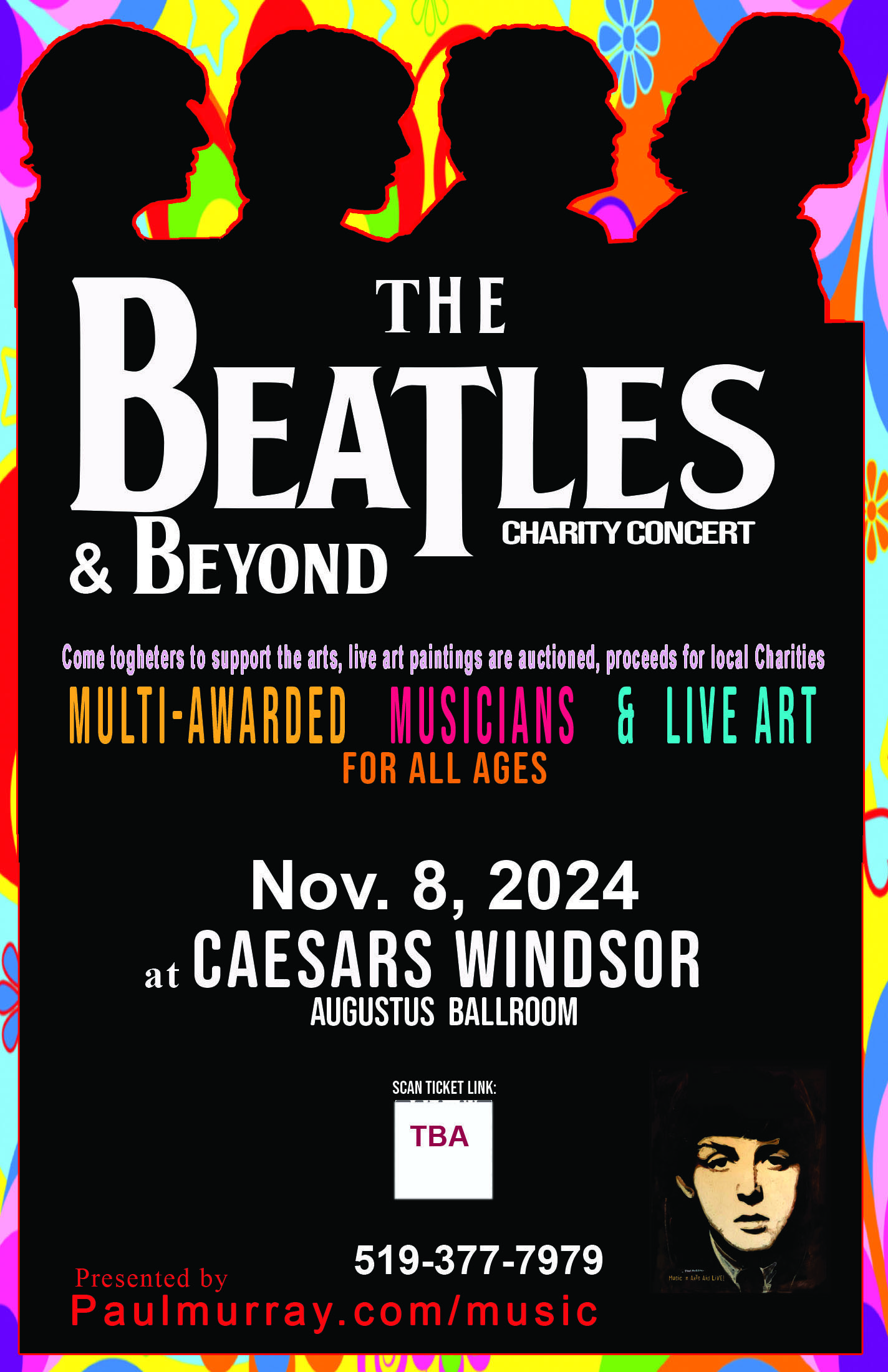 The Beatles & Beyond Charity Conceert - November 8, 2024 at Caesars Windsor