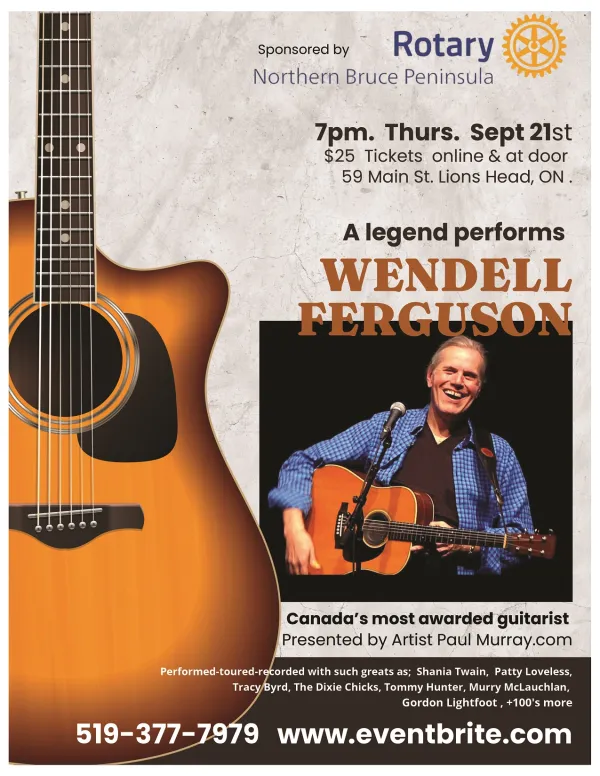 Wendell Ferguson concert flyer